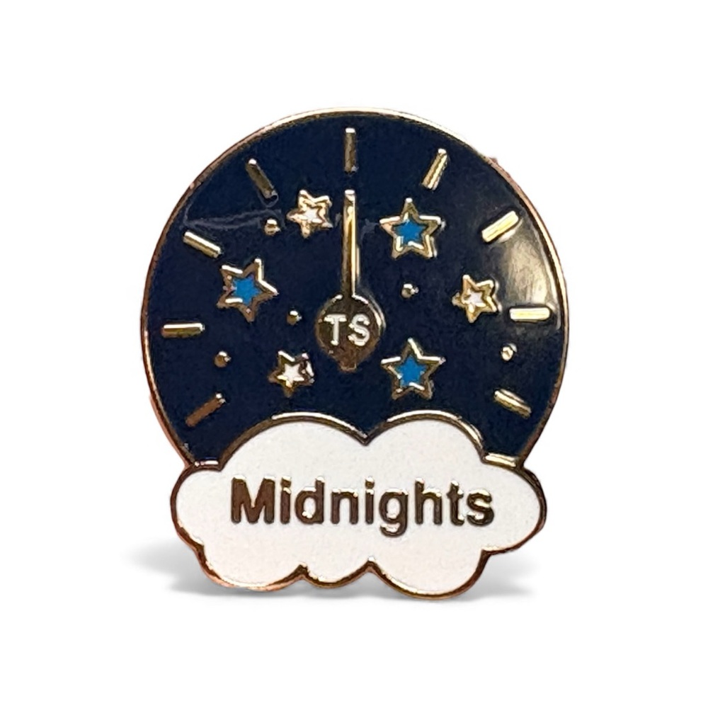 Taylor Swifts 10 th album Midnights Clock Enamel Pin